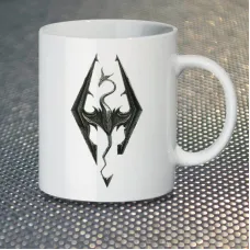 Чашка Fan Girl Логотип Скайрім The Elder Scrolls V: Skyrim New (14481) 330 мл