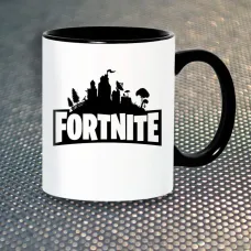 Чашка Fan Girl Логотип Logo Фортнайт Fortnite New (14487) 330 мл Різнокольоровий