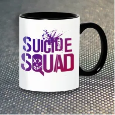 Чашка Fan Girl Логотип Загін Самогубців Suicide Squad New (14461) 330 мл Різнокольоровий