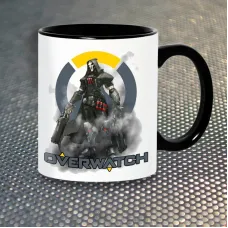 Чашка Fan Girl Жнець Reaper Overwatch New (14446) 330 мл Чорний