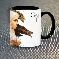 Чашка Fan Girl Дейнерис Таргариен с Драконами Game of Thrones New (14454) 330 мл Разноцветный