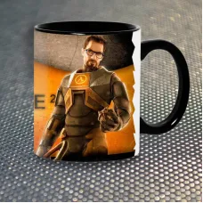 Чашка Fan Girl Гордон Фрімен Half-Life 3 New (14431) 330 мл Чорний