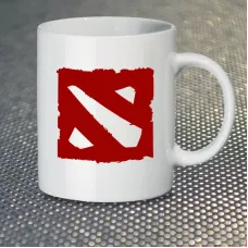 Чашка Fan Girl Головний Логотип гри Dota 2 Дота 2 New (14374) 330 мл Білий