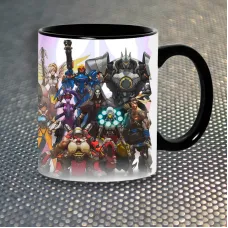 Чашка Fan Girl Герої Овервотч Overwatch New (14451) 330 мл Різнокольоровий