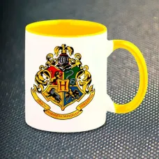 Чашка Fan Girl Герб Хогвартса Гарри Поттер Harry Potter New (14464) 330 мл Разноцветный