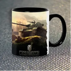 Чашка Fan Girl Ворлд оф Танкс World of Tanks New (14427) 330 мл Чорний