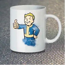 Чашка Fan Girl Волт Бій Vault-Boy Fallout New (14444) 330 мл Білий