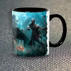 Чашка Fan Girl Війна Богів PS 4 God of War New (14529) 330 мл Різнокольоровий