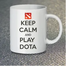 Чашка Fan Girl Keep Calm and Play Dota (14375) 330 мл Белый