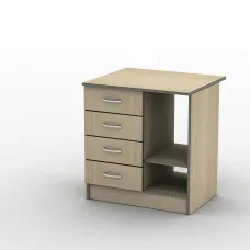 Тумба офісна Тиса Мебель ТП-3 600 Бук 75x60x70 см