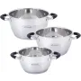 Набор 3 кастрюли Marsaili 1.8л 2.5л 3.5л с силиконовыми ручками Kamille DP36504