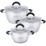 Набор 3 кастрюли Marsaili 1.8л 2.5л 3.5л с силиконовыми ручками Kamille DP36504