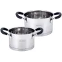 Набор 2 кастрюли Marsaili 2л и 2.7л с силиконовыми ручками Kamille DP36682