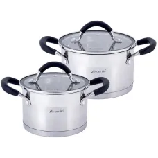 Набор 2 кастрюли Marsaili 2л и 2.7л с силиконовыми ручками Kamille DP36682 Набор 2 кастрюли Marsaili 2л и 2.7л с силиконовыми ручками Kamille DP36682