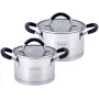 Набор 2 кастрюли Marsaili 2л и 2.7л с силиконовыми ручками Kamille DP36682
