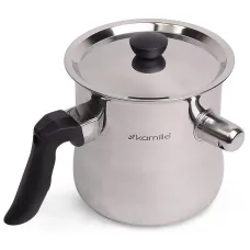 Молоковарка 1л со свистком и стальной крышкой Kamille DP37001