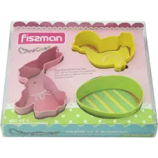 Набор 3 металлические формы для вырубки печенья Mini Chef Fissman DP38601