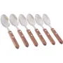 Набор Kamille 6 столовых ложек Natural Treasure с деревянными ручками DP41185