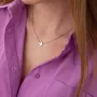 Серебряное колье Ласточка 1076-1 Оникс 43