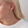 Золотые серьги Звездочки с07600 Оникс 1.73 г