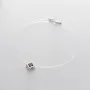 Серебряное колье Клевер с фианитом 18659 Оникс 35 Черный