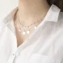 Серебряное колье с монетками 18701 Оникс 45