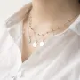 Серебряное колье с монетками 18701 Оникс 45