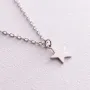 Серебряное колье Звездочка 18780 Оникс 46