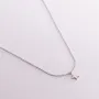 Серебряное колье Звездочка 18780 Оникс 46