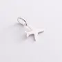 Серебряная подвеска Самолет 132630 Оникс 1.10 г