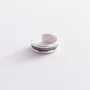 Серебряная серьга - каффа Линии 123109 Оникс 0.90 г