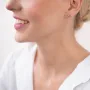 Серебряные серьги - пусеты Бесконечность 122869 Оникс 1.2 г