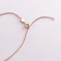 Золотое колье Love с фианитами кол00985 Оникс 45 Белый