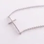 Серебряный браслет Крестик 2081 Оникс 19