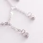 Серебряное колье Капли с фианитами 18666 Оникс 47 Белый
