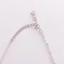 Серебряное колье Капли с фианитами 18666 Оникс 47 Белый