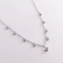 Серебряное колье с фианитами 18653 Оникс 47 Белый