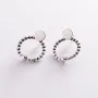 Серебряные серьги 2 в 1 Шарики 123098 Оникс 6.5 г
