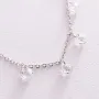 Серебряное колье с фианитами 18519 Оникс 44 Белый