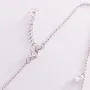 Серебряное колье с фианитами 18519 Оникс 44 Белый