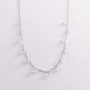 Серебряное колье с фианитами 18519 Оникс 44 Белый