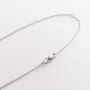 Колье крестик в белом золоте кол01707 Оникс 45