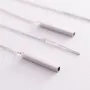 Золотые серьги - протяжки 580087вd Оникс 2.81 г