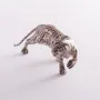 Серебряная фигура Тигр ручной роботы Оникс 53.8 г