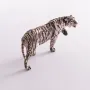 Серебряная фигура Тигр ручной роботы Оникс 53.8 г