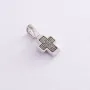 Золотой детский крестик чернение п03210 Оникс 1.87 г