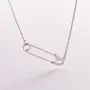 Серебряное колье Булавка 1084 Оникс 40