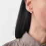 Серьги-пусеты маленькие капельки в желтом золоте 1.1*0.8 см с06318 Оникс 2.19 г