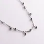 Серебряное колье с зелеными фианитами 181157 Оникс 46 Зеленый