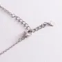 Серебряное колье с зелеными фианитами 181157 Оникс 46 Зеленый